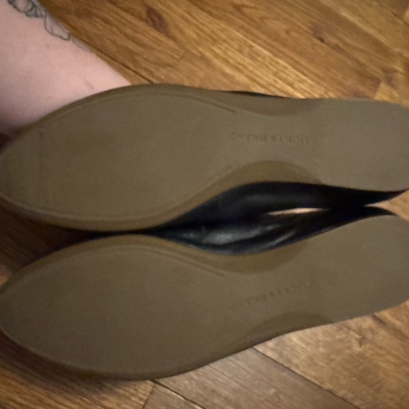 Lucky Brand Women's Black Leather Flats - Picture 2 of 3